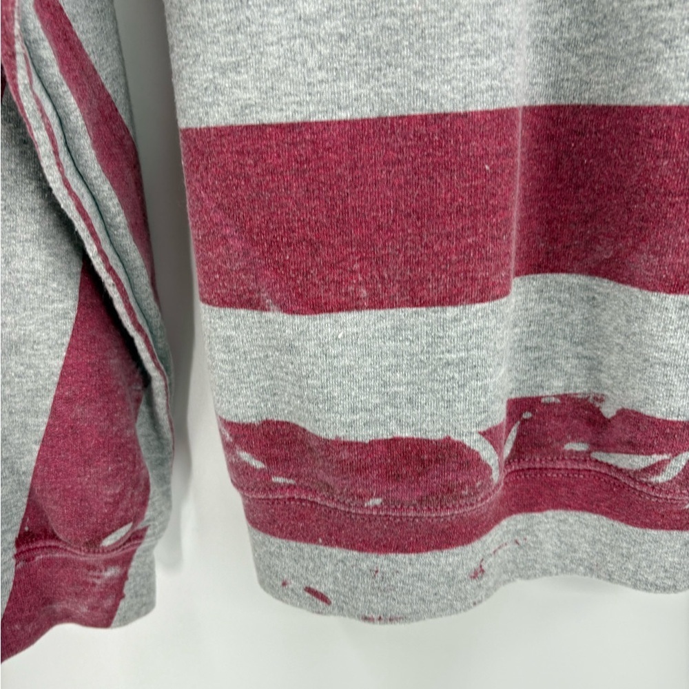 Unisex gilden American USA flag sweatshirt long sleeve cotton size medium - Picture 9 of 15